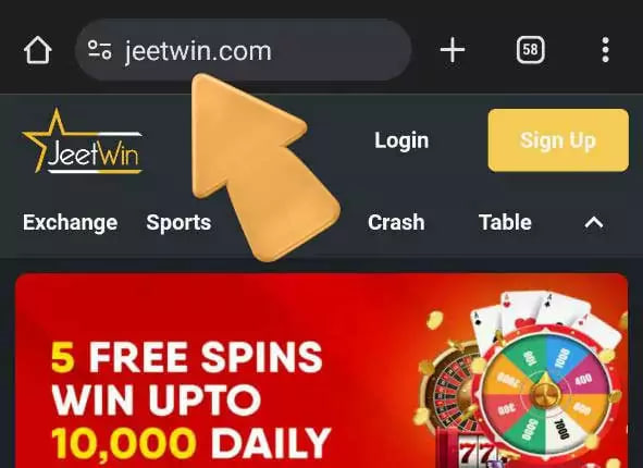 Visit the Jeetwin app